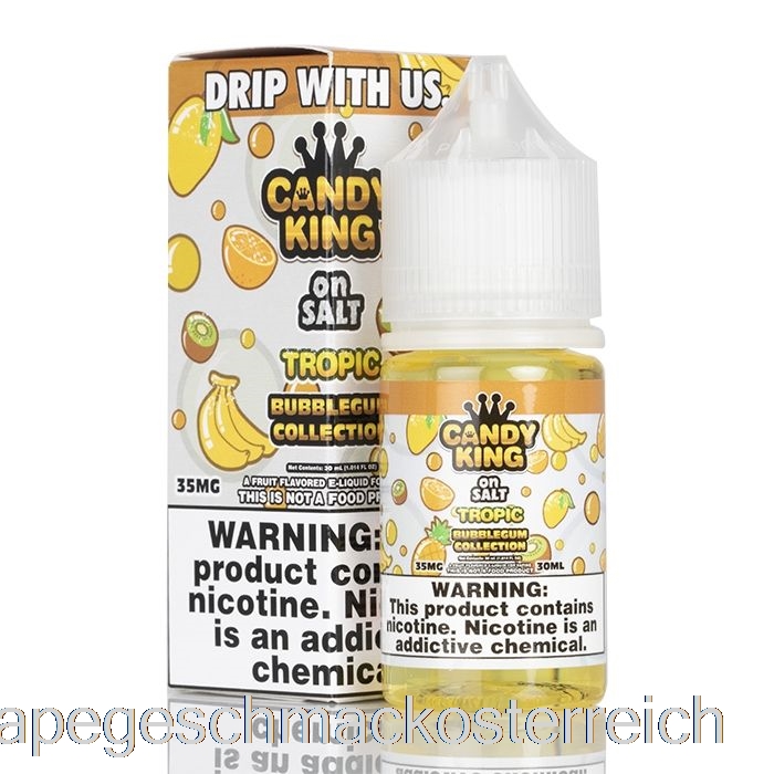 Tropical Bubblegum Collection – Candy King Auf Salz – 30 Ml, 50 Mg Vape-Geschmack